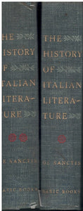HISTORY OF ITALIAN LITERATURE. VOLUMES ONE AND TWO.