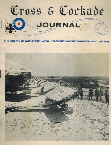 Cross and Cockade Journal:The Society of World War 1 Aero Historians: Volume 6/Number 3/Autumn 1965