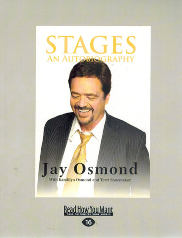 STAGES An Autobiography  by Osmond, Jay