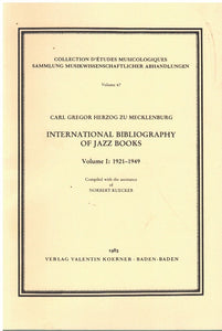 INTERNATIONAL BIBLIOGRAPHY OF JAZZ BOOKS