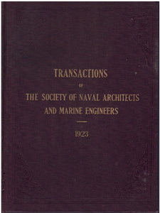 TRANSACTIONS OF THE SOCIETY OF NAVAL ARCHITECTS AND MARINE 1923 ENGINEERS