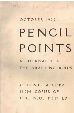 PENCIL POINTS A JOURNAL FOR THE DRAFTING ROOM