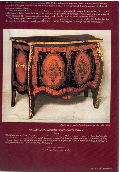 THE DICTIONARY OF ENGLISH FURNITURE, FROM THE MIDDLE AGES TO THE LATE GEORGIAN PERIOD, CHE-MUT