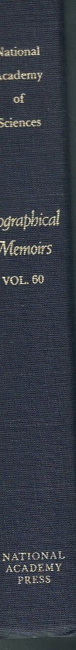 BIOGRAPHICAL MEMOIRS VOLUME 60