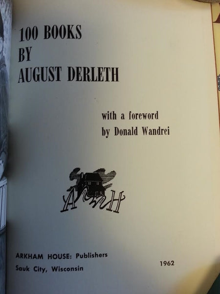 100 Books By August Derleth