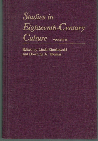 Studies in Eighteenth-Century Culture Volume 38