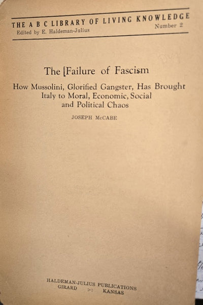 THE FAILURE OF FASCISM