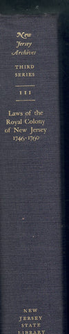 Laws of the Royal Colony of New Jersey, 1703-1745