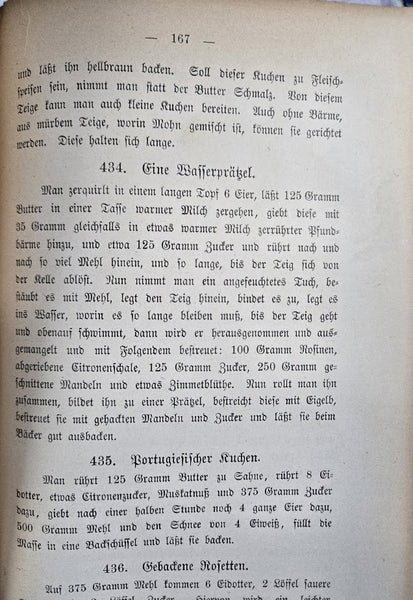 KOCHBUCH FÜR ISRAELITISCHE FRAUEN MIT EINER VOLLSTÄNDIGEN SPEISEKARTE SOWIE EINER GENAUEN ANWEISUNG ZUR EINRICHTUNG UND FÜHRUNG EINER RELIGIÖS-JÜDISCHEN HAUSHALTUNG.