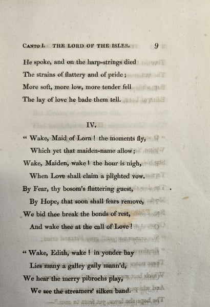 THE LORD OF THE ISLES, A POEM