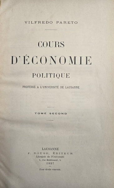 COURS D'ÉCONOMIE POLITIQUE: TOME II