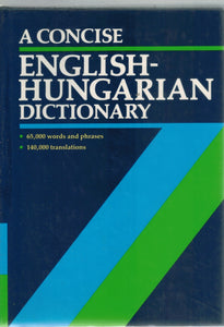 A CONCISE ENGLISH-HUNGARIAN DICTIONARY