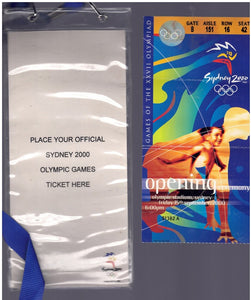 7 TICKETS OLYMPIC GAMES OPENING CEREMONY SEPT. 15, 2000