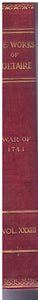 (THE WORKS OF VOLTAIRE, VOLUME 33) HISTORY OF THE WAR OF 1741