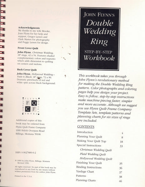 JOHN FLYNN'S DOUBLE WEDDING RING STEP-BY-STEP WORKBOOK