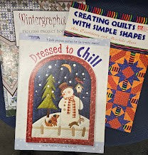 LOT OF THREE QUILT BOOKS INCLUDING WINTERGRAPHIX HOLIDAY PROJECT BOOK