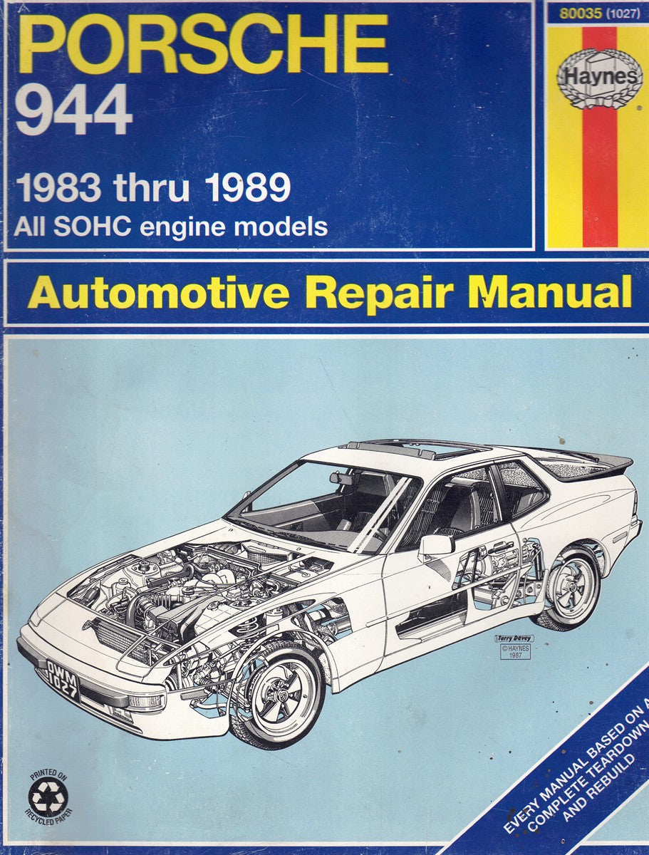 PORSCHE 944 4-CYLINDER HAYNES REPAIR MANUAL (USA) (PAPERBACK)