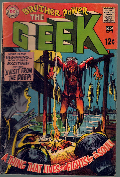 BROTHER POWER THE GEEK #2 DC 1968 A THING THAT LIVES AND FIGHTS FOR ITS SOUL !