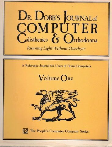 DR. DOBB'S JOURNAL OF COMPUTER CALISTHENICS AND ORTHODONTIA