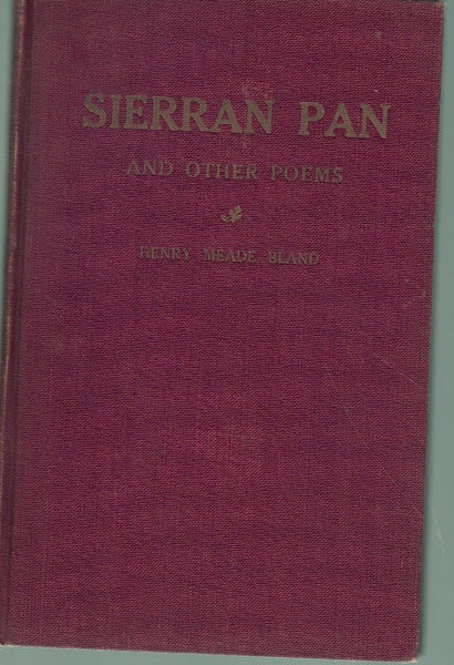 SIERRAN PAN AND OTHER POEMS