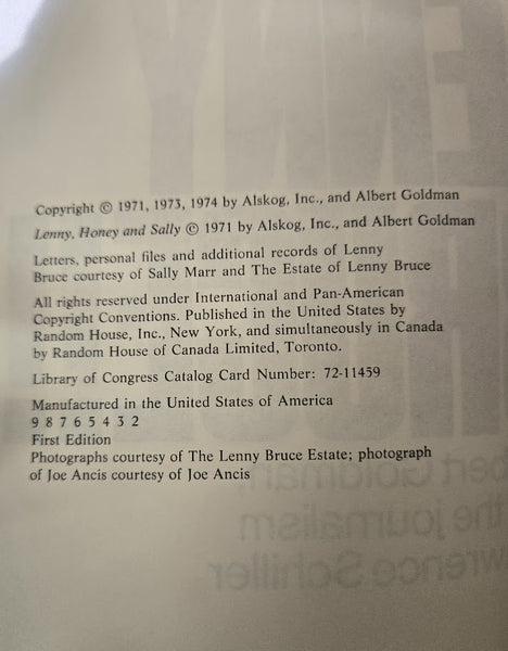 LADIES AND GENTLEMEN LENNY BRUCE! 