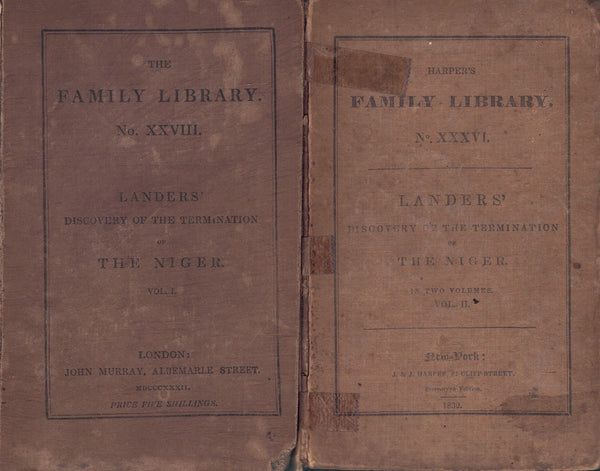 LANDERS' DISCOVERY OF THE TERMINATION OF THE NIGER : TWO-VOLUME SET