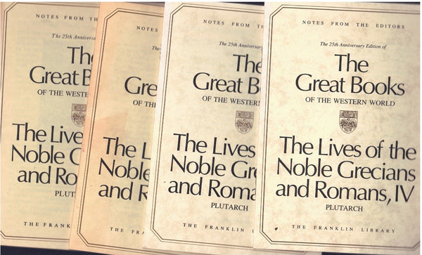 THE LIVES OF THE NOBLE GRECIANS AND ROMANS 4 VOLUME SET