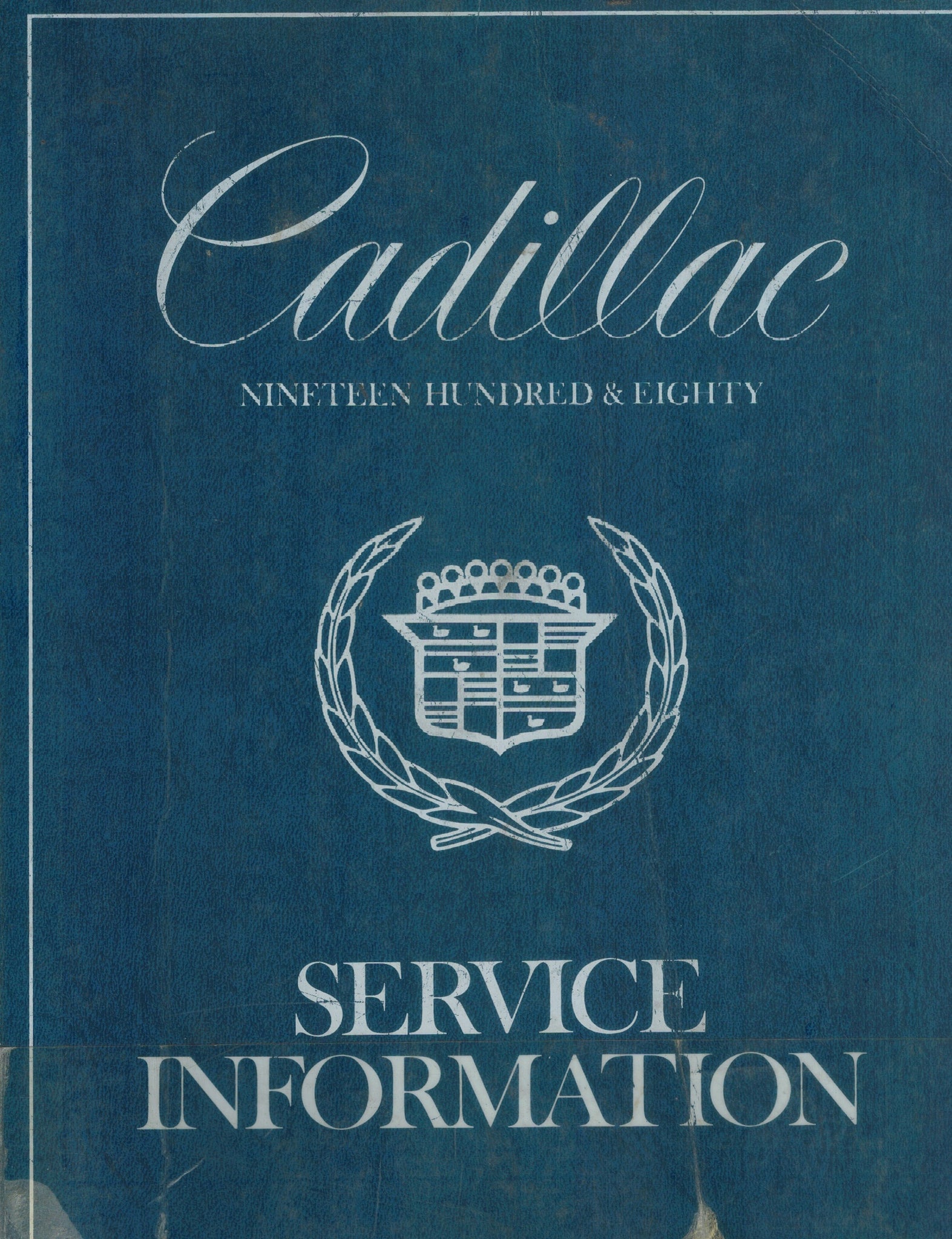 CADILLAC 1980 SERVICE INFORMATION