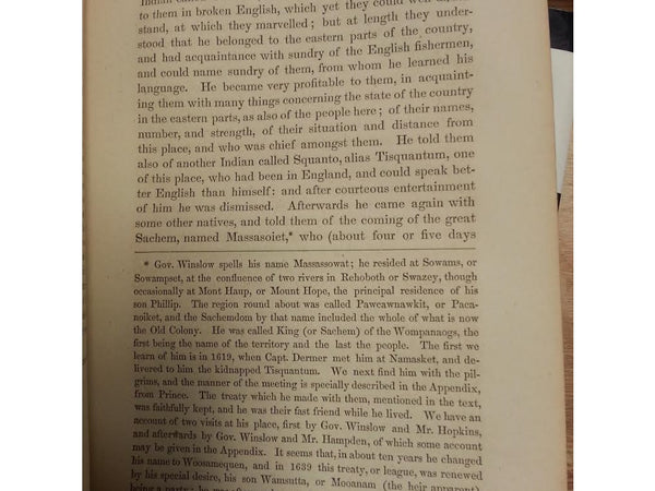 New England's Memorial: Governor Bradford's History of Plymouth Colony; Portions of Prince's Chronology; Governor Bradford's Dialogue; Gov. Winslow's Visit to Massasoit