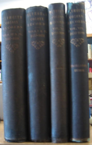 Records of the Colony of New Plymouth in New England - 6 volumes in 4