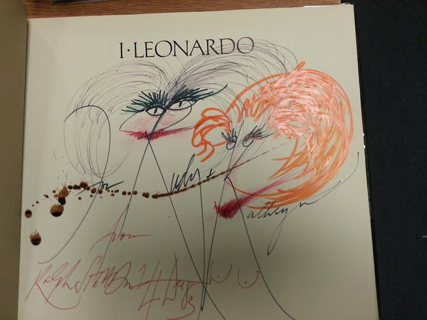 I, Leonardo. 1983. Cloth with dustjacket. Inscribed by Ralph Steadman.