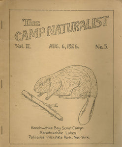THE CAMP NATURALIST AUGUST 26, 1926 VOL. 2 NO. 5 - books-new