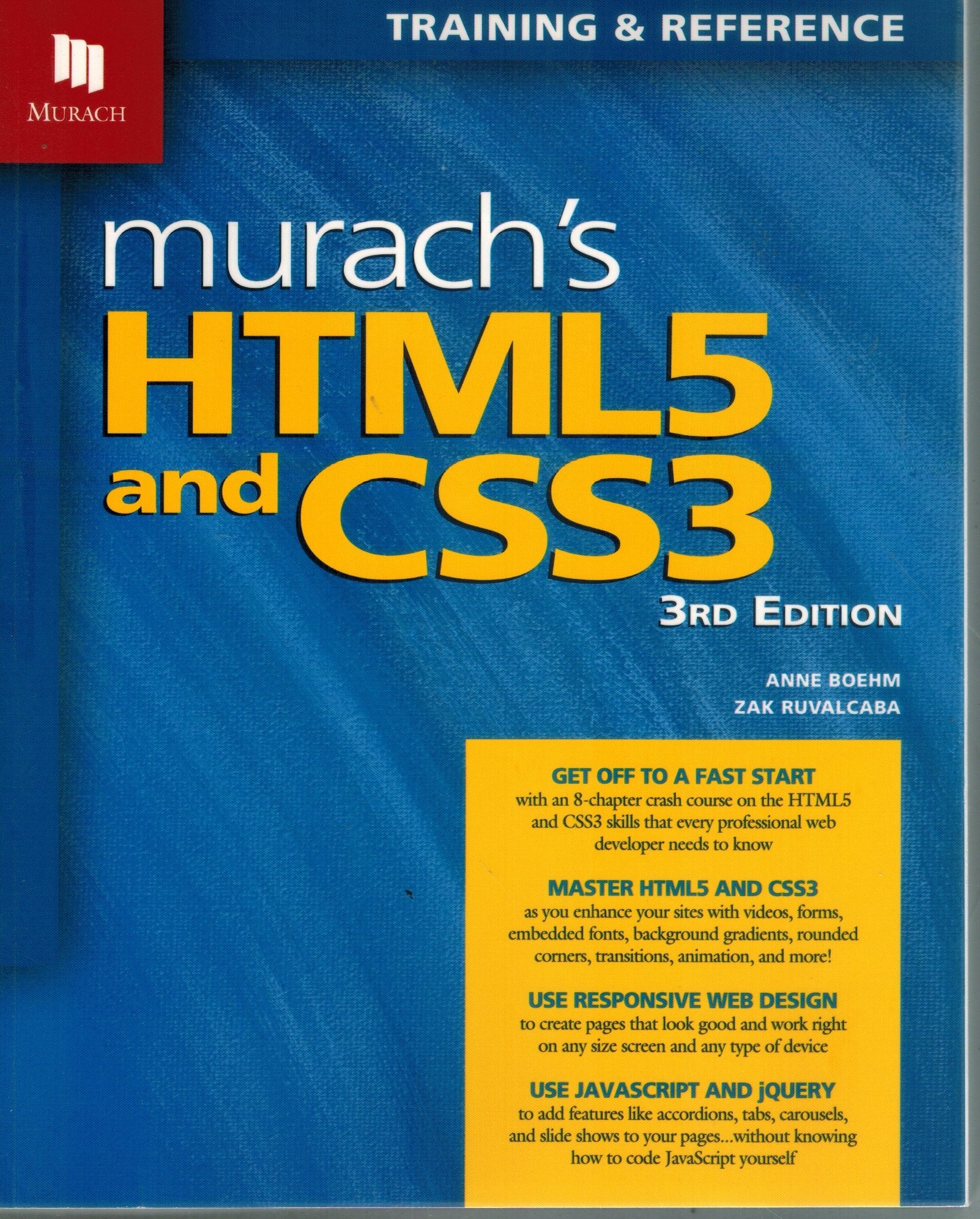 MURACH'S HTML5 AND CSS3, 3RD EDITION - books-new