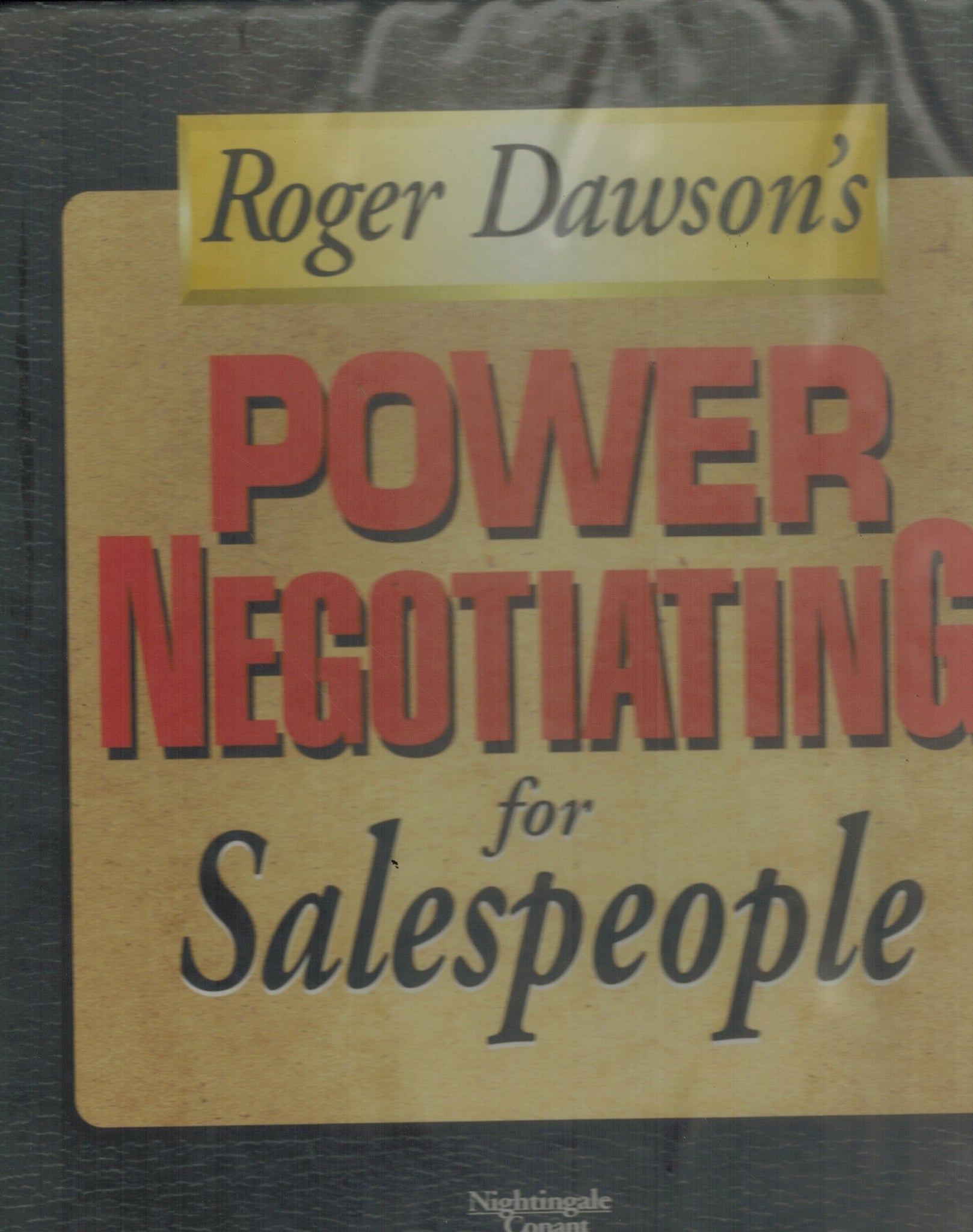 ROGER DAWSONS POWER NEGOTIATING FOR SALESPEOPLE - PROGRAM ON CASSETTE TAPE - books-new