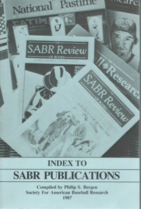Index to SABR Publications