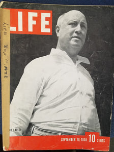 LIFE MAGAZINE - SEPTEMBER 19, 1938 - JAMES A. FARLEY Cover : James A.  Farley  by Life Magazine Staff Writers & Henry R. Luce