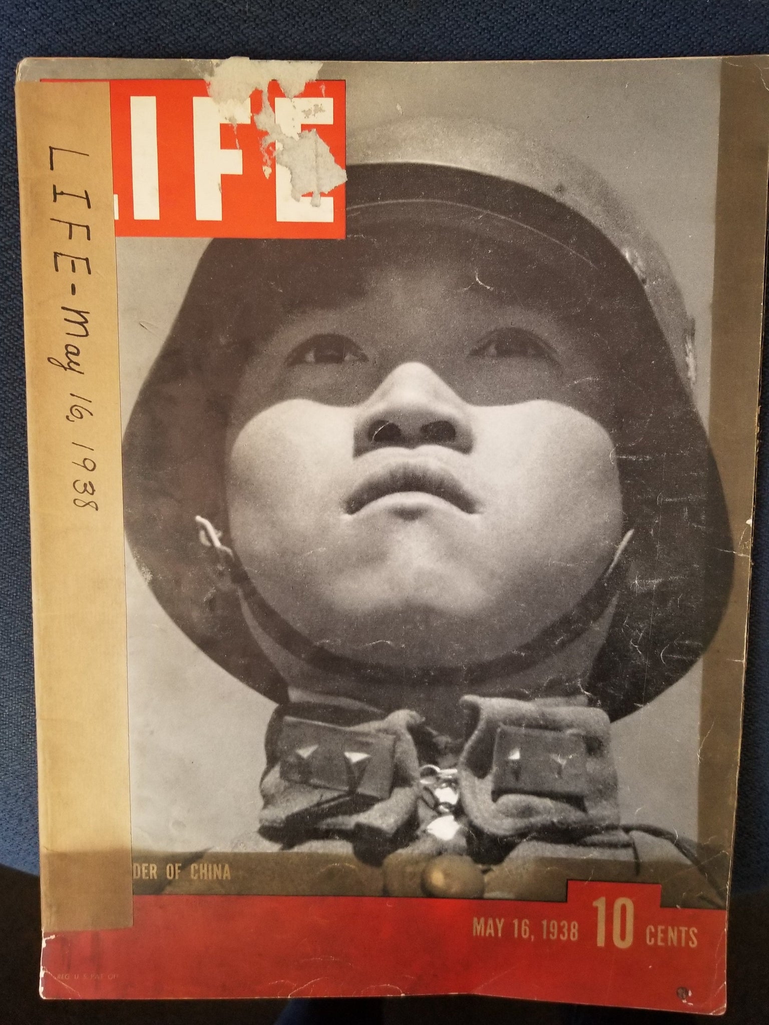 LIFE MAGAZINE MAY 16, 1938 "A Defender of China"  by Henry R. Luce, Ed.