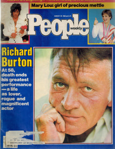 PEOPLE WEEKLY MAGAZINE AUGUST 20, 1984 RICHARD BURTON ON COVER  by Grunwald, Henry Anatole