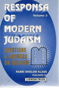 RESPONSA OF MODERN JUDAISM  by Klass, Sholom