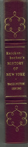 KNICKER-BOCKER'S HISTORY OF NEW YORK EASTON PRESS  by Irving, Washington