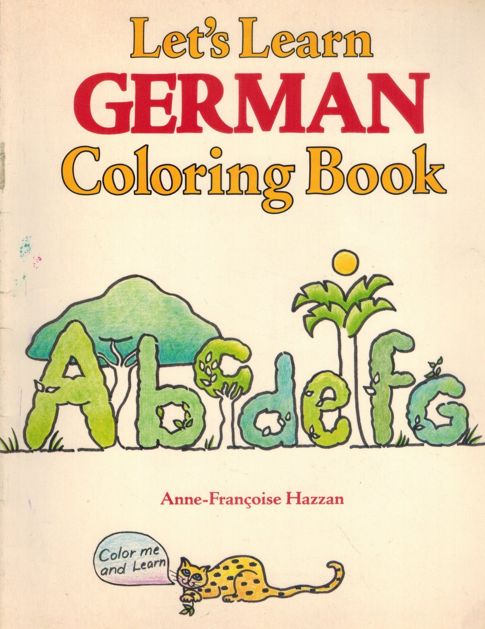 LET'S LEARN GERMAN COLORING BOOK  by Hazzan, Anne-Francoise