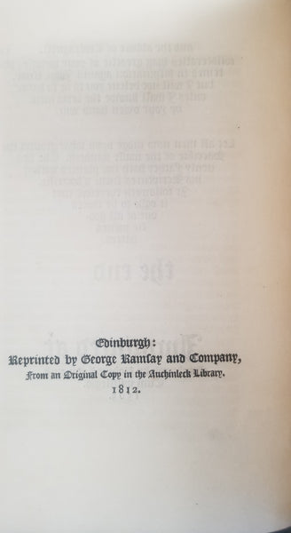 HEIR FOLLOWETH the COPPIE of the RESSONING WHICH WAS BETUIX the ABBOTE of CROSRAGUELL and JOHN KNOX, in MAY BOILL CONCERNING the MASSE, in the YEARE of GOD, a THOUSAND FIUE HUNDRETH SCOIR and TWO YEARES