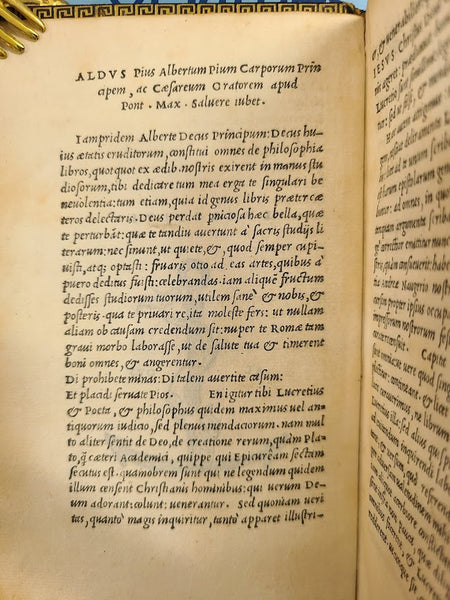 LUCRETIUS, DE RERUM NATURA OF TITUS LUCRETIUS CARUS