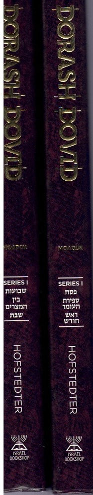 DORASH DOVID: MOADIM 2 VOLUME SET (ENGLISH) - INSIGHTS & ESSAYS ON THE MOADIM