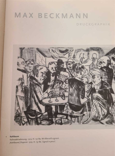MAX BECKMANN DRUCKGRAPHIK