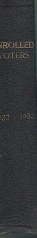 LIST OF THE ENROLLED VOTERS OF THE TOWN OF BALLSTON, SARATOGA COUNTY 1932-1933