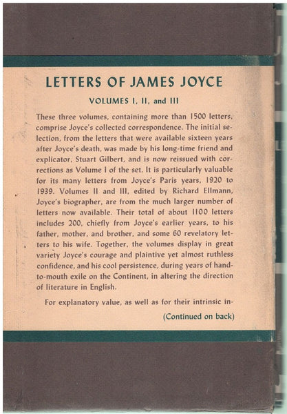 LETTERS OF JAMES JOYCE