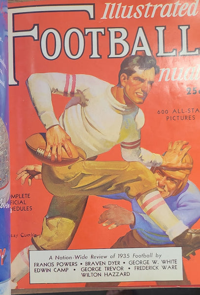 ILLUSTRATED FOOTBALL ANNUAL 8 VOLUMES 1932-1939