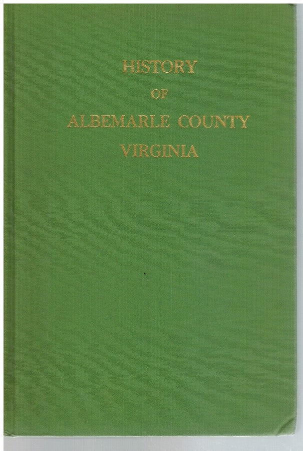 HISTORY OF ALBEMARLE COUNTY VIRGINIA