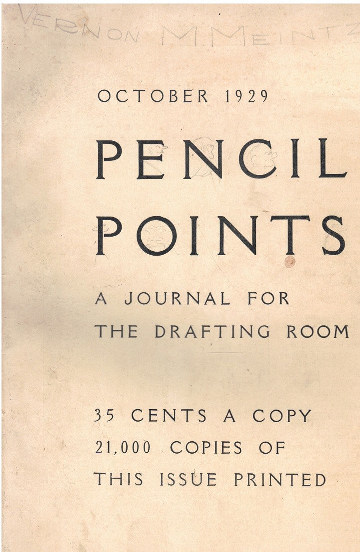 PENCIL POINTS A JOURNAL FOR THE DRAFTING ROOM